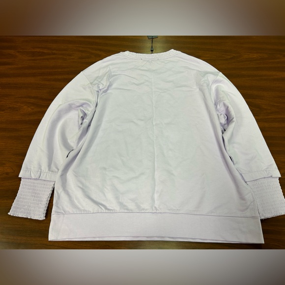 Tommy Hilfiger Women's Size 0X  Palm Desert Casual‎ Lavender Sweatshirt NWT - Picture 8 of 9